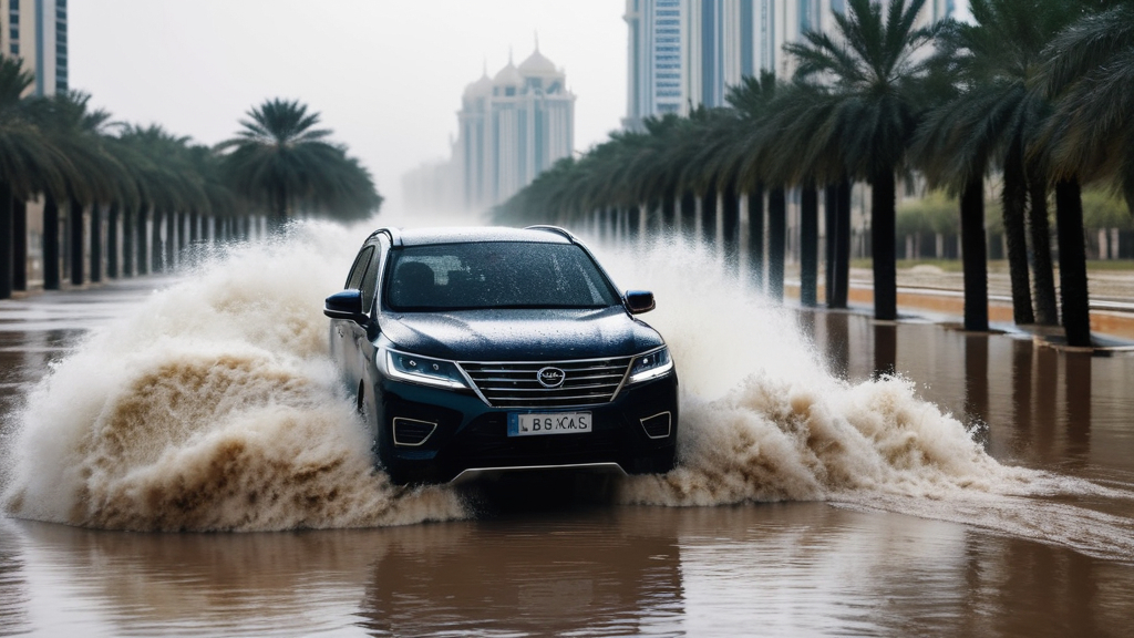 dubai heavy rain and flood